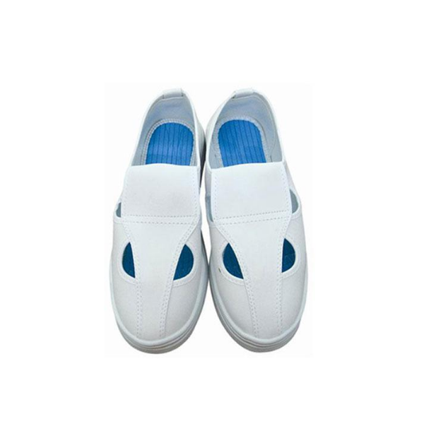 Giày bảo hộ phòng sạch 4 lỗ trắng